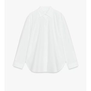 Zara Poplin White Button Down Shirt